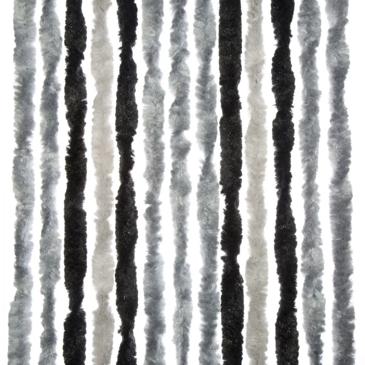 Cort din fleece/drapea de balcon - 100 x 205 cm, gri deschis/argintiu/antracit
