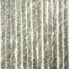Rulotă cu perdea din fleece de chenille - 56 x 205 cm, gri/alb/verde
