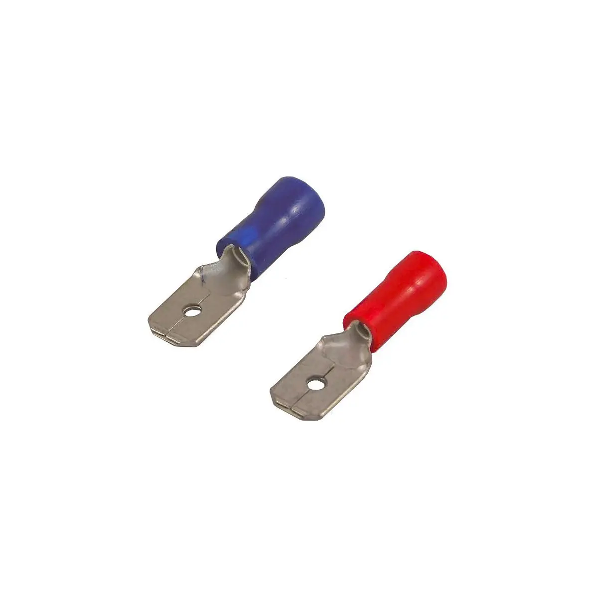 Lapos csatlakozó - félig szigetelt piros 6,3 x 0,8 mm