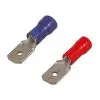 Conector plat - roșu semiizolat 6,3 x 0,8 mm
