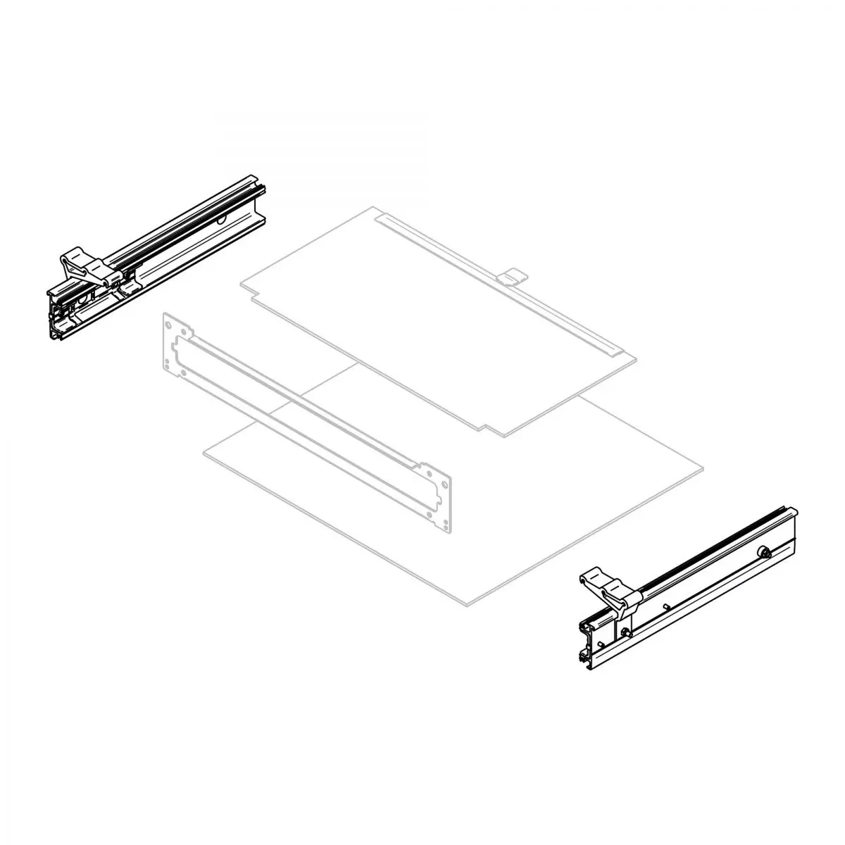 Szerelőkeret Thule Slide-Out V19 Crafter 700