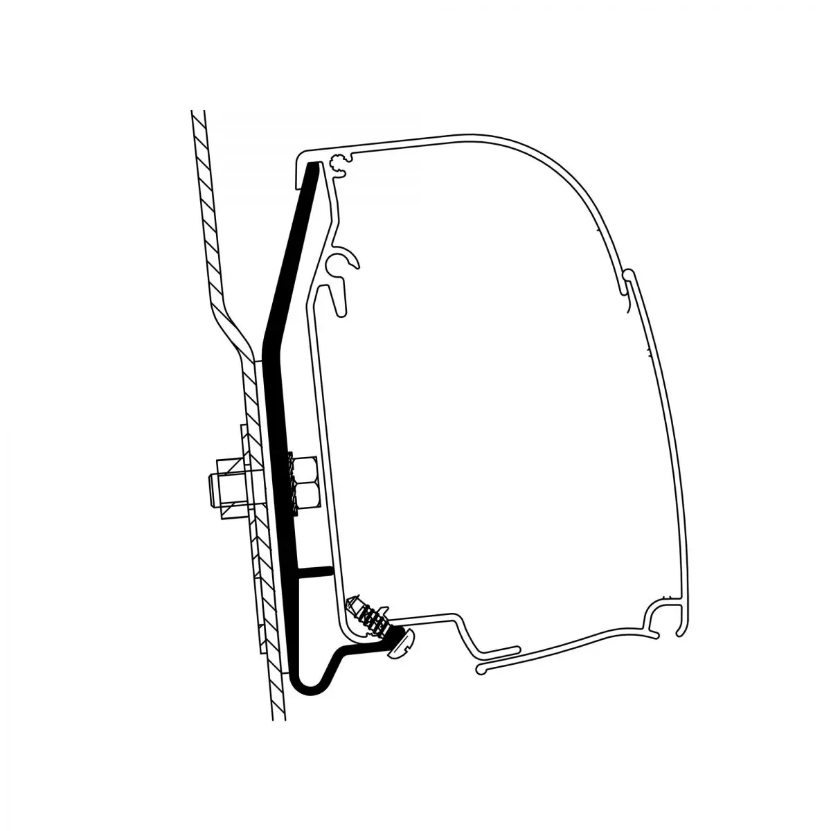 Adaptor pentru acoperiș înalt Ford Nugget Westfalia pentru Thule 4200