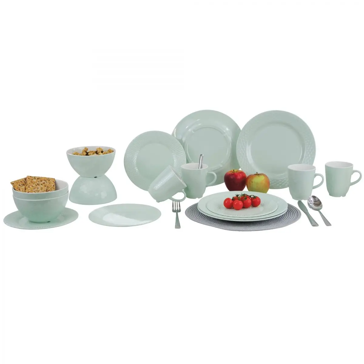 Set vesela 16 piese Royal - Set vesela 16 piese, menta regala cu anti-alunecare