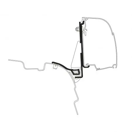 Adaptér VW T5 / T6 Minivan krátky rázvor s Reimo Multi Rail fr Thule 4200