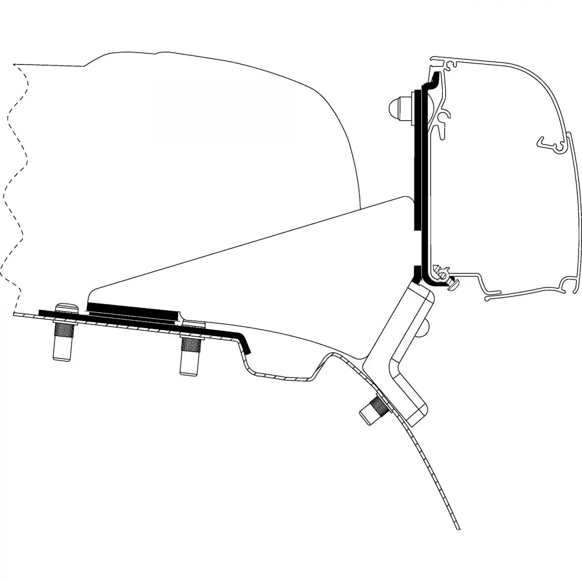 MB Vito / V-osztály adapter Thule 4200-hoz