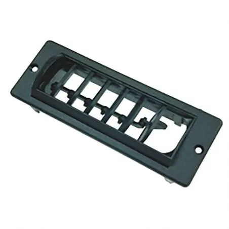 Ventilator dreptunghiular RL, negru pentru sistemele de aer conditionat Saphir