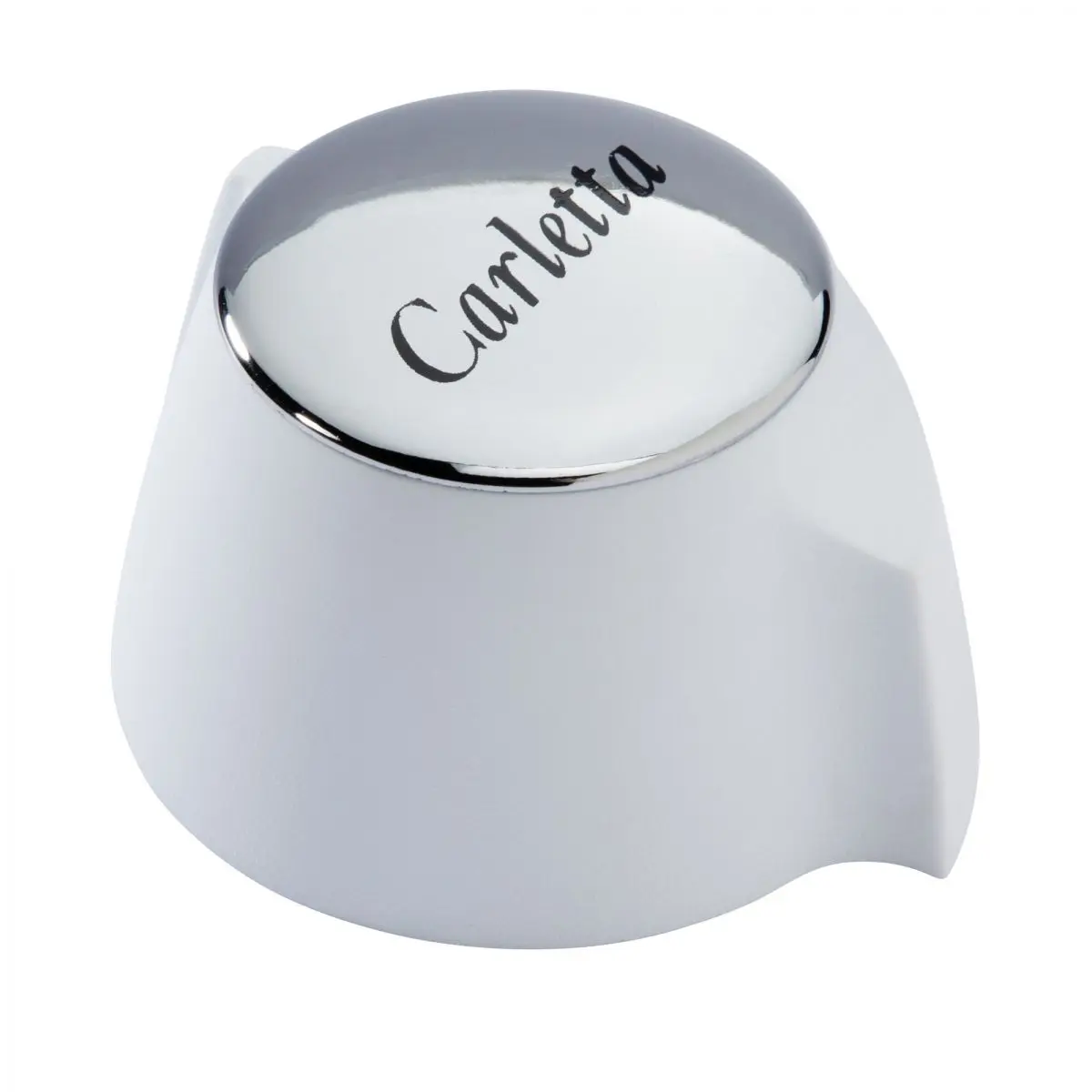 Otočný gombík Carletta - biely