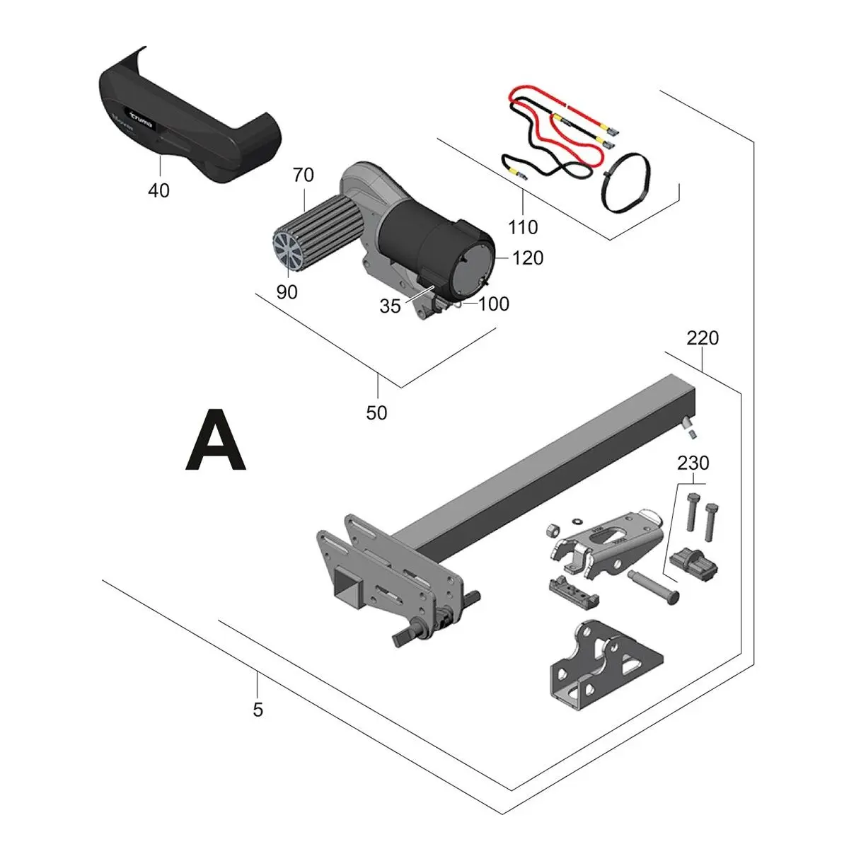 Unitatea de antrenare A - Truma Mover smart M