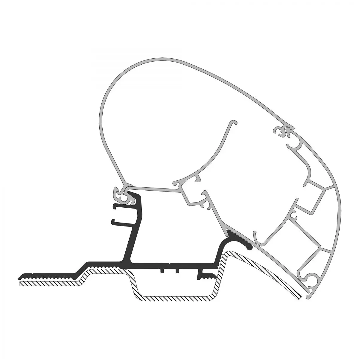 Adaptor pentru MB Sprinter din anul 2006/04 pentru copertine Dometic Seria 2