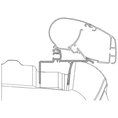 Adapter VW Crafterhez 2017-től Dometic Series 2 napellenzőkhöz