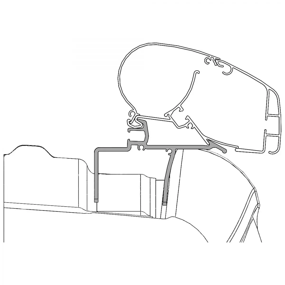 Adaptér pre VW Crafter od roku 2017 na markízy Dometic Series 2