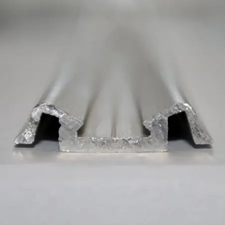 Fries-/Mittelleiste - silber mit Nut fr Leistenfller