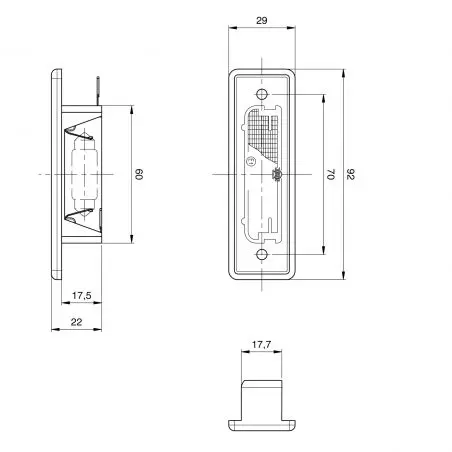 Iluminare plăcuță de înmatriculare - Jokon K 570L