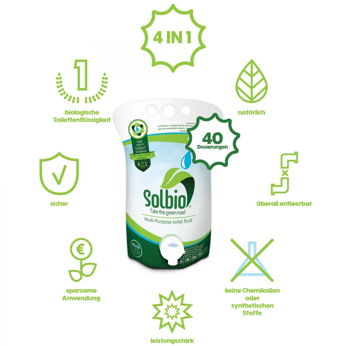 Egészségügyi adalék Solbio - 1600 ml