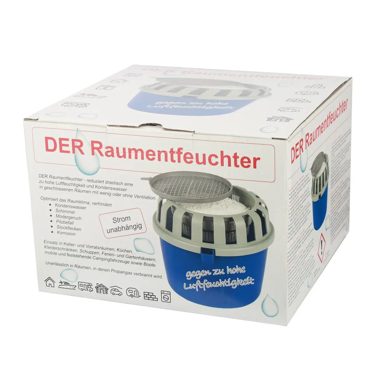 A helyiség páramentesítő - 1 kg granulátummal