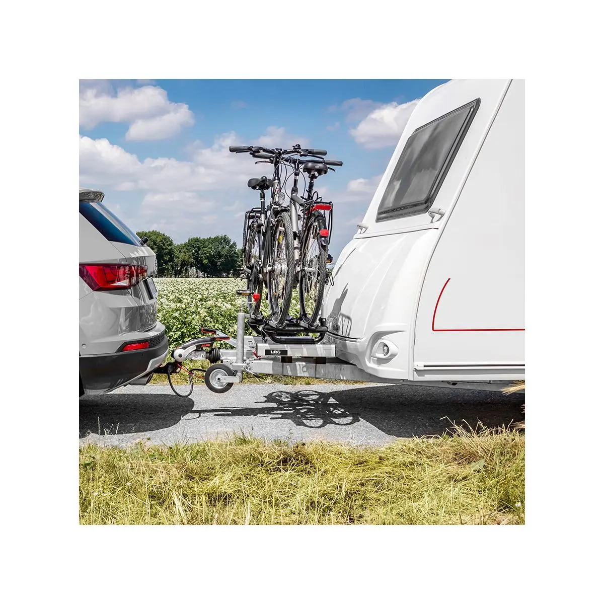 Nosič na ťažné zariadenie LAS - pre 2 bicykle