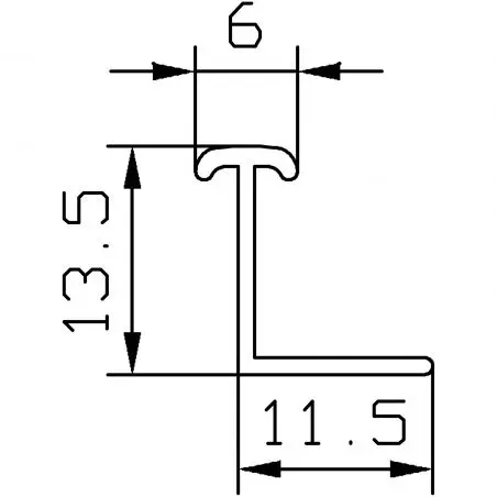 Tijă de perdea - 2,5 m buc