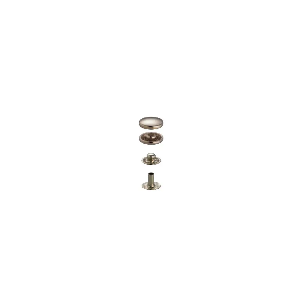 Jacheta cu capse Prym - argintiu 15 mm
