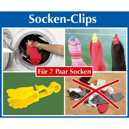 Sosete cu clips Socky - set de 7 piese