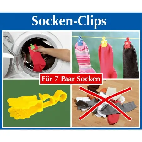 Zoknis klip Socky - 7 darabos készlet