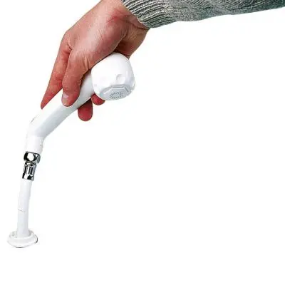 Set de dus - alb, furtun de 1,5 metri