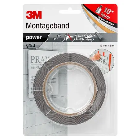 Doppelseitiges Power-Montage-Klebeband - 19 mm x 5 m