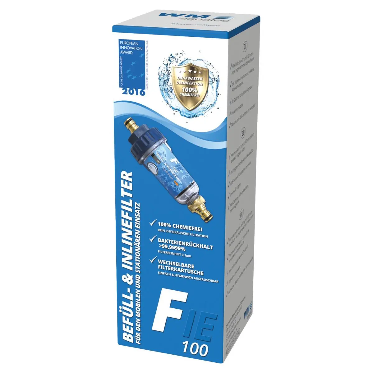 Umplere si filtru inline FIE-100 - dezinfectarea apei potabile