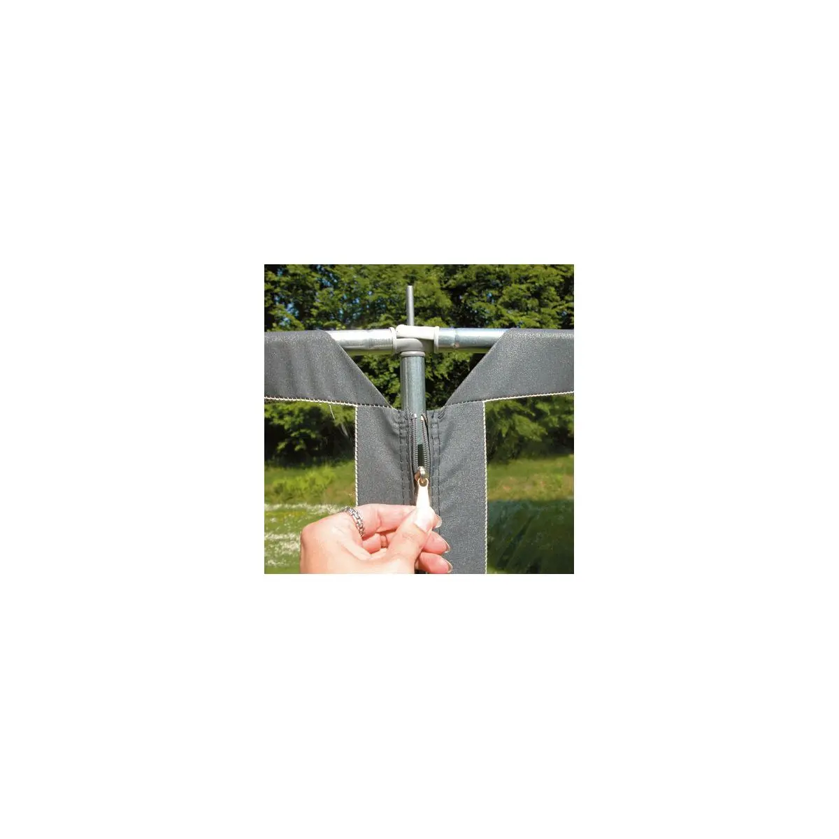 Windbreak Flex Grey Basic - 460 x 140 cm