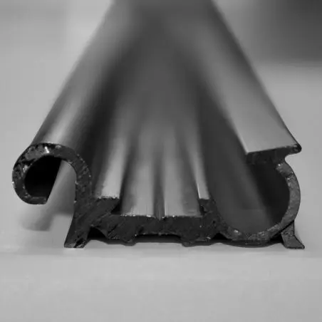 Bara de umerare pentru geam - 25 mm, neagra