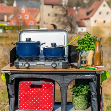 Camping edénykészlet 9 részes - tapadásmentes bevonattal