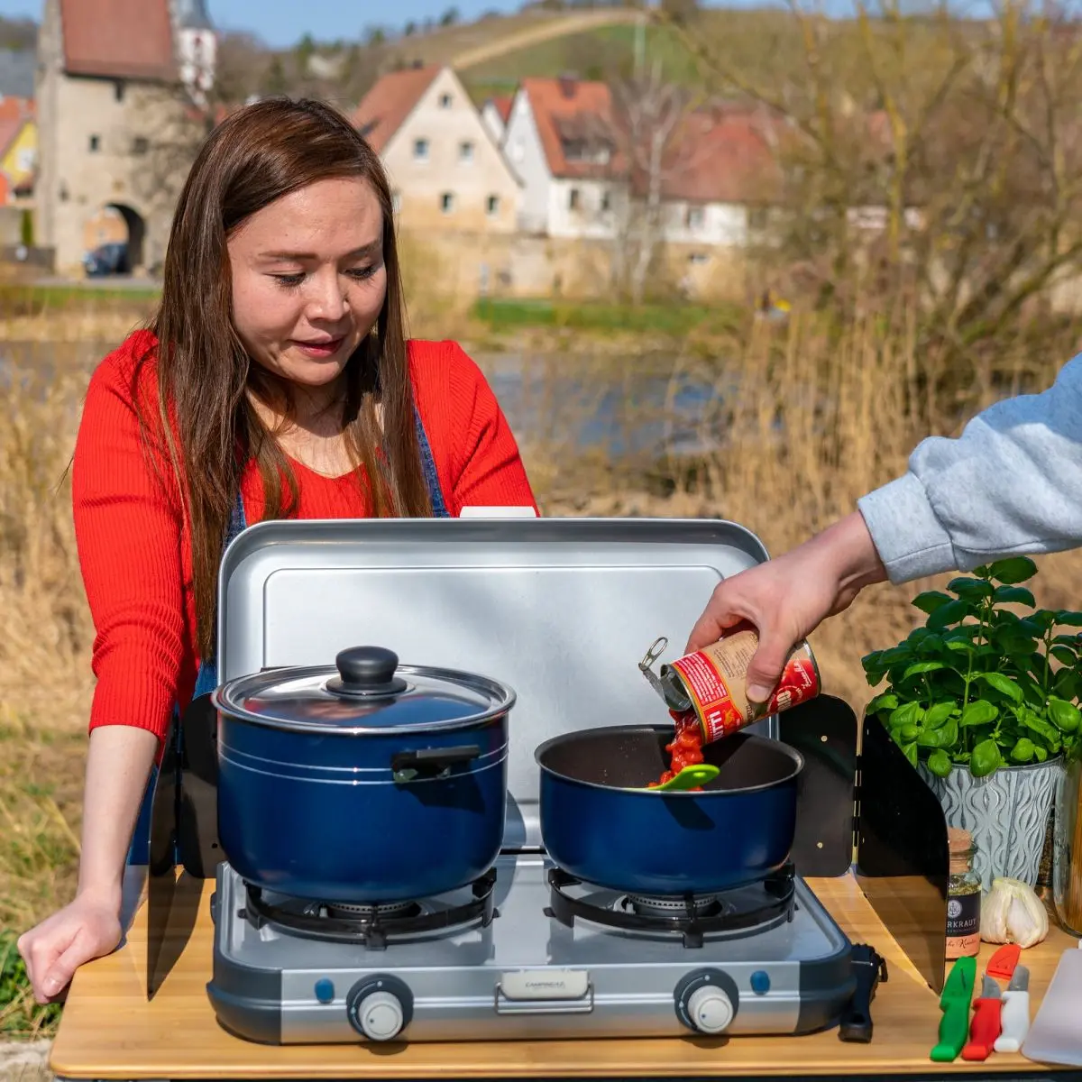 Camping edénykészlet 9 részes - tapadásmentes bevonattal