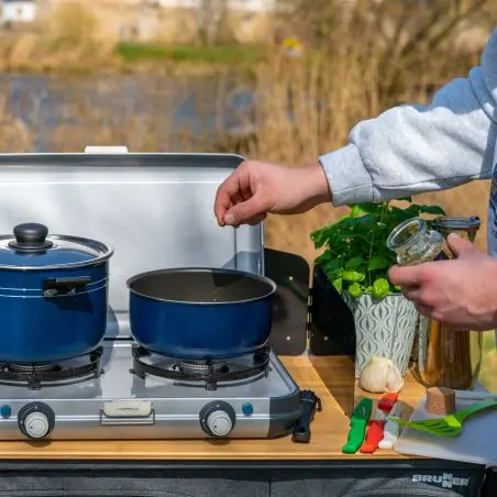 Camping edénykészlet 9 részes - tapadásmentes bevonattal