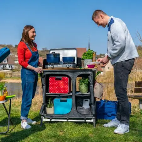 Camping edénykészlet 9 részes - tapadásmentes bevonattal