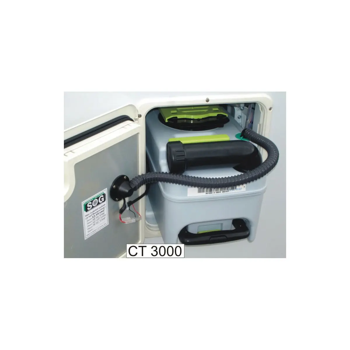 WC-szellőztetés SOG - 3000A típus CT3000/CT4000-hez, fehér
