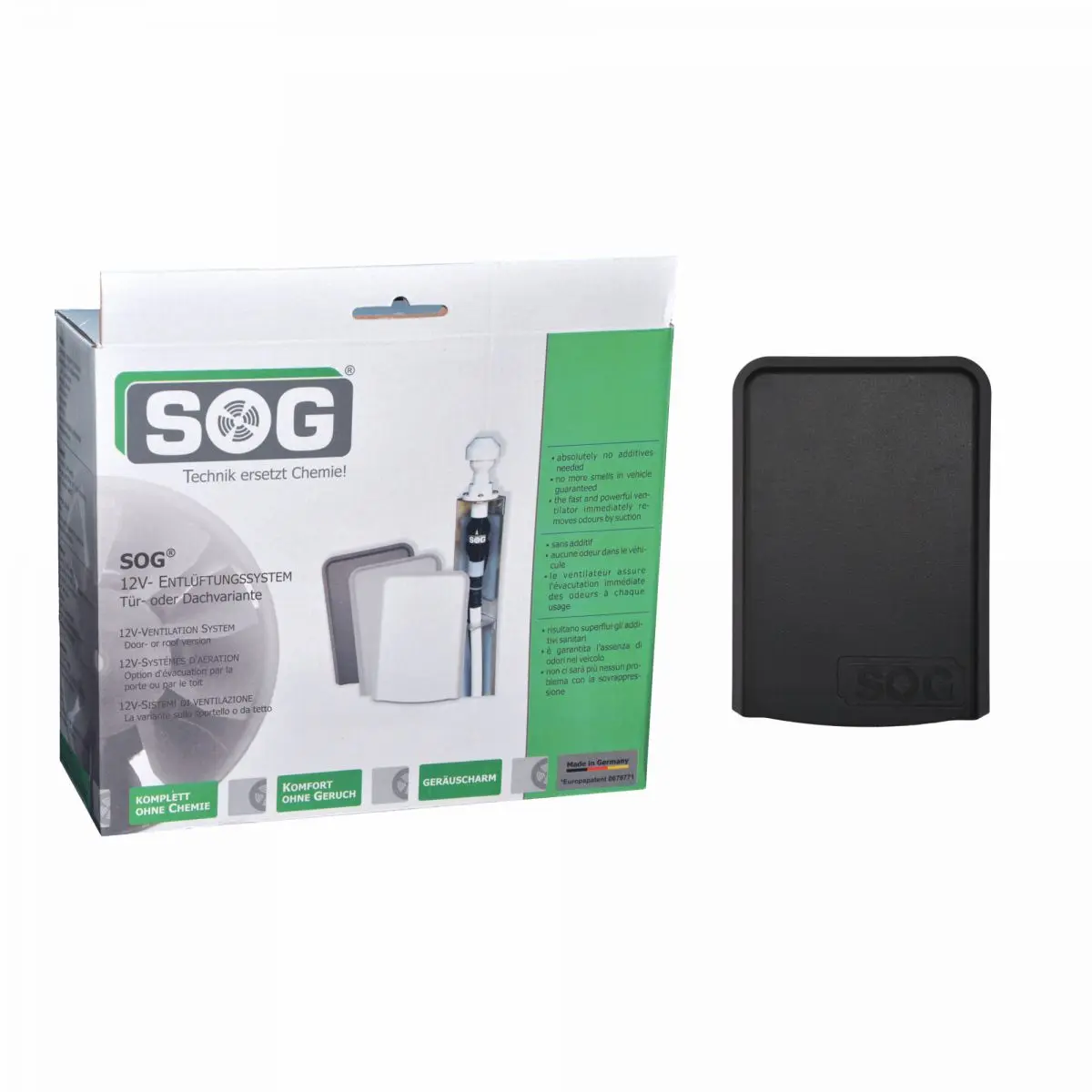 WC szellőző SOG - 3000A típus, CT3000/CT4000, fekete