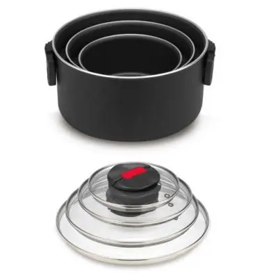 Tava cu capac de sticla - 16 cm