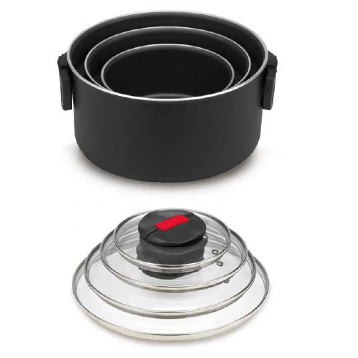 Tava cu capac de sticla - 16 cm