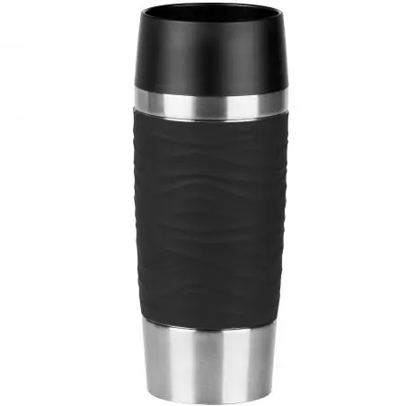 Travel Mug Waves - fekete