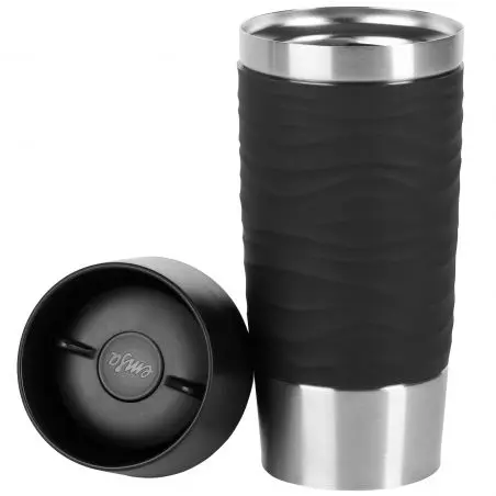 Travel Mug Waves - fekete
