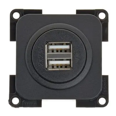 Priză USB - 2x 2,5 A, pachet de afișaj cu autoservire