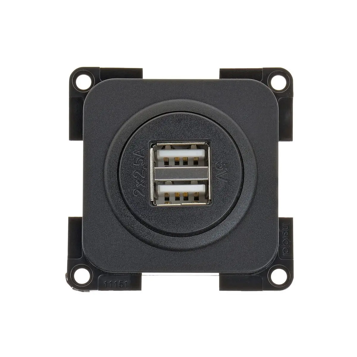 Zásuvka USB - 2-násobná 2,5 A, balená SB