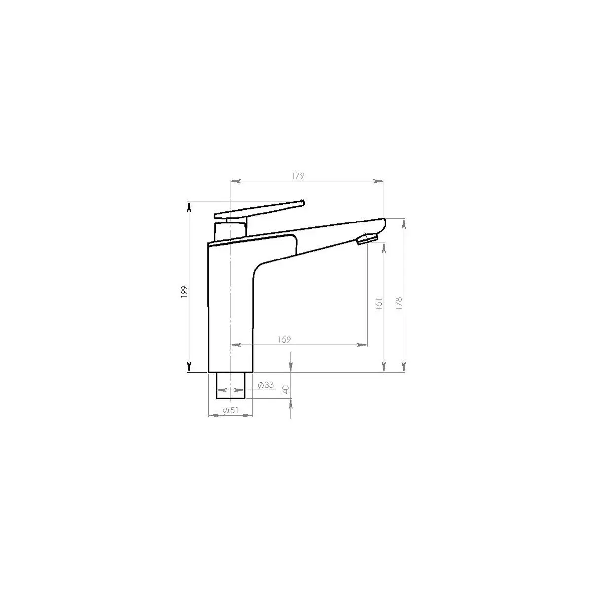 Egykaros kerámia mixer Vector S (konyha) - önkiszolgáló kijelzőcsomag