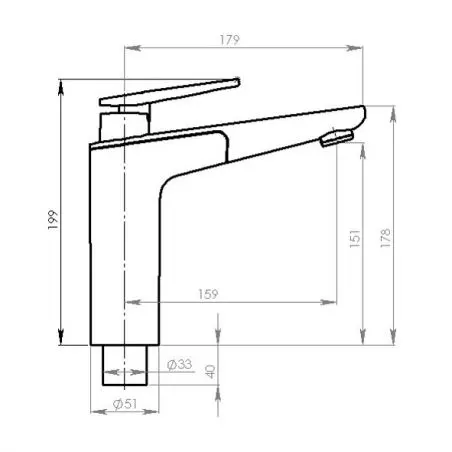 Egykaros kerámia mixer Vector S (konyha) - önkiszolgáló kijelzőcsomag