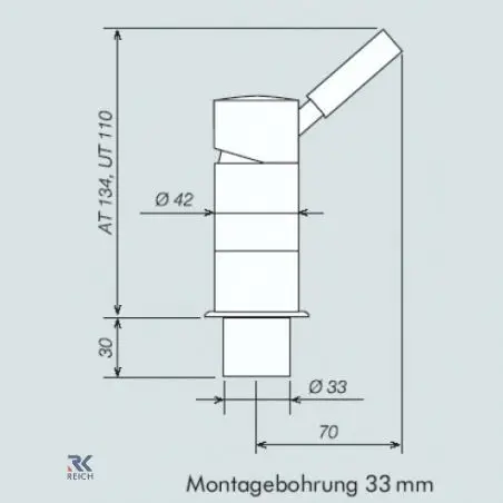 Baterie ceramica monocomandă Trend E - masă, crom