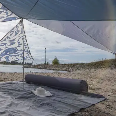 Rolka na vankúš "Zip XL Lounger" - tmavosivá