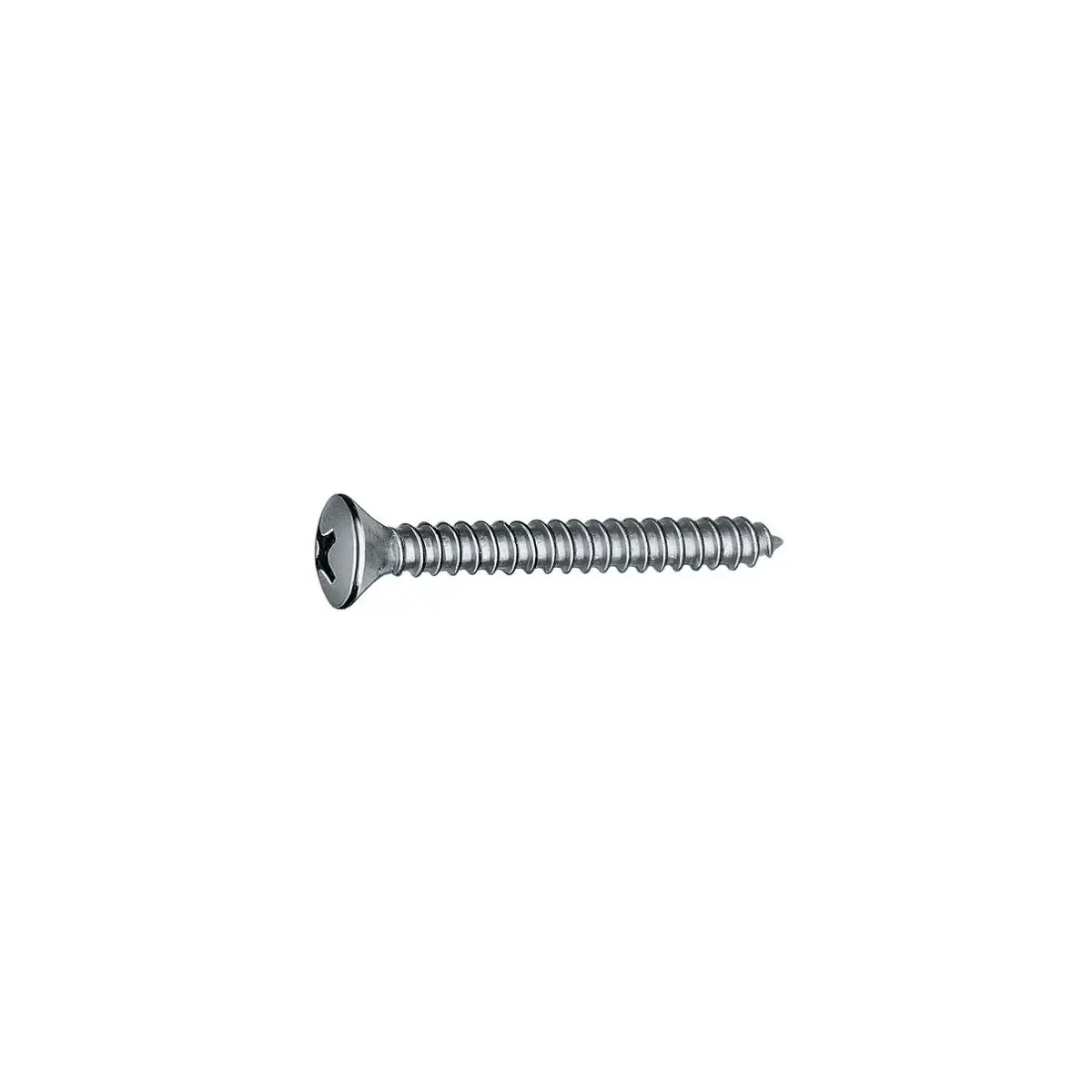 Magasított süllyesztett önmetsző csavar C forma Phillips fejjel H - 2,9 x 19 mm, DIN 7983B, 25 mm SB