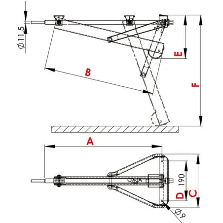 Suport pentru picioare AL-KO - Compact 800 S