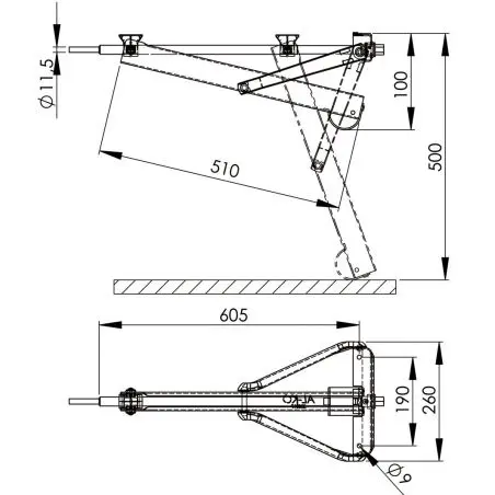 Suport pentru picioare AL-KO - Compact 800 L