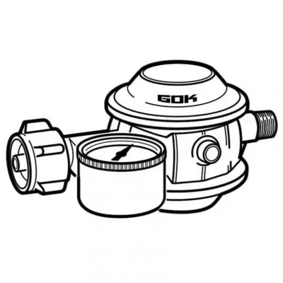 Regulator de joasa presiune 1,5 kg/h - 30 mbar, cu manometru