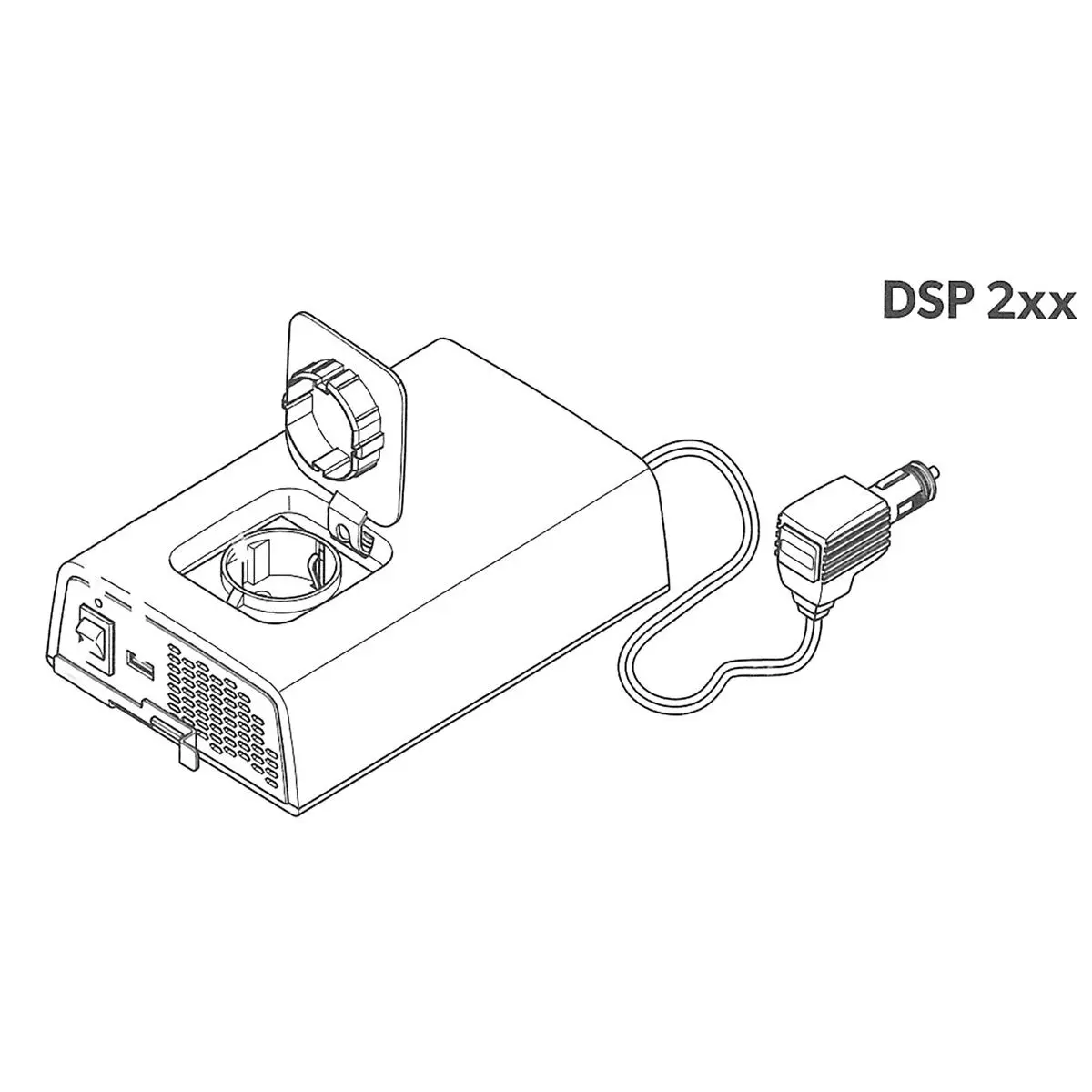 SinePower DSP 24 V - Convertor sinusoid 24 volți / 150 wați
